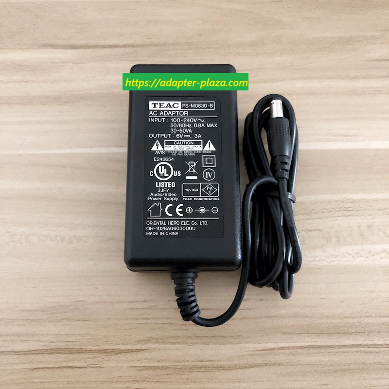 *Brand NEW*TEAC PS-M0630-B 6V 3A ac adapter power supply
